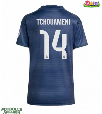 Real Madrid Aurelien Tchouameni #14 Bortatröja Kvinnor 2025-26 Kortärmad